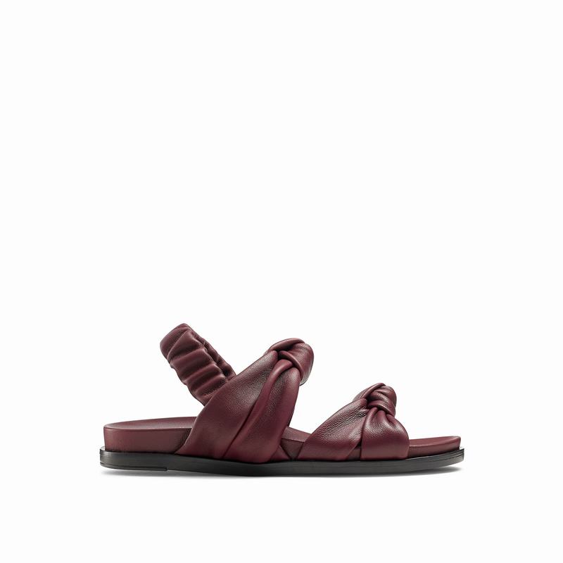 Russell & Bromley Knottie Soft Knotted Sandals Womens Red [FFE4290ZW]
